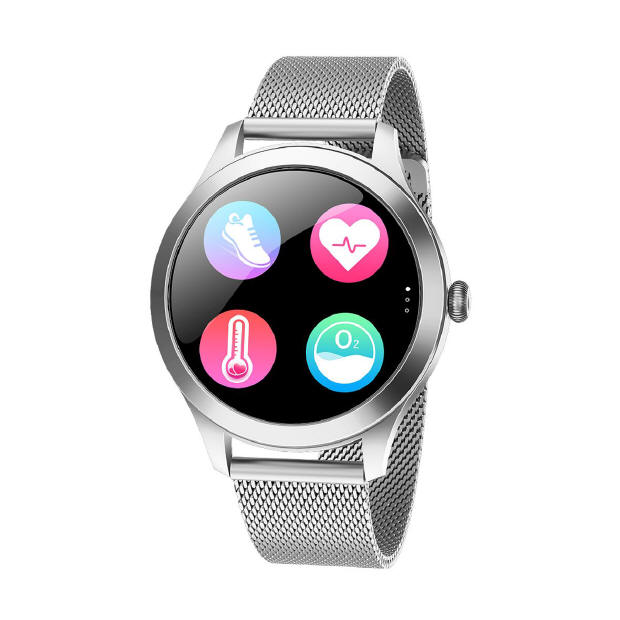 Maxcom FW42 Silver - Stylowy smartwatch dla nowoczesnych kobiet