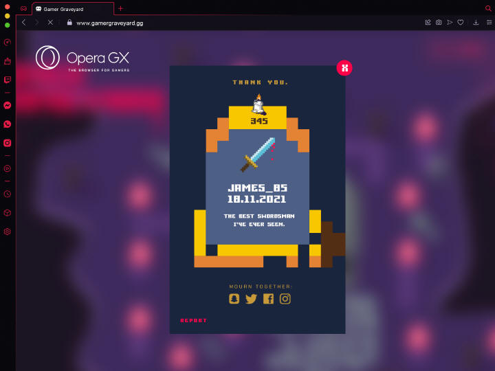 Opera GX otwiera pierwszy na wiecie cmentarz w …..Metawersie