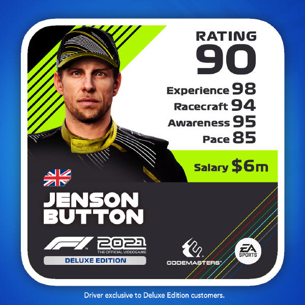 F1 2021 Deluxe Driver - dodatkowa zawartość cyfrowa