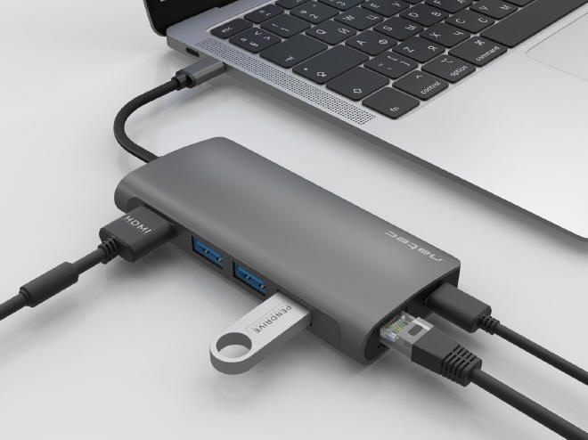 Natec Fowler 2 - lekki, wielofunkcyjny adapter USB-C