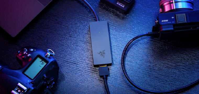 Razer - kamerka Kiyo X i karta przechwytująca Ripsaw X