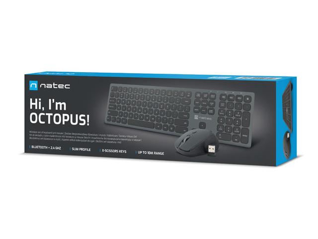 Natec - klawiatura Dolphin i mysz Osprey