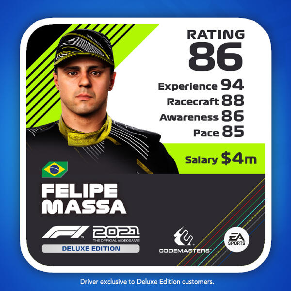 F1 2021 Deluxe Driver - dodatkowa zawartość cyfrowa
