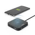 Obrazek Multiport Hama USB-C z 12 gniazdami i wbudowaną ładowarką indukcyjną