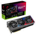 Obrazek ASUS przedstawia karty GeForce RTX ROG Strix i TUF Gaming serii 40