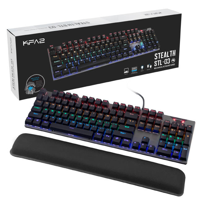 KFA2 STEALTH-03 - Wytrzymała klawiatura mechaniczna