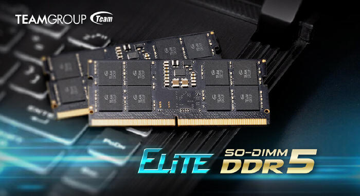 TEAMGROUP wprowadza moduły ELITE SO-DIMM DDR5