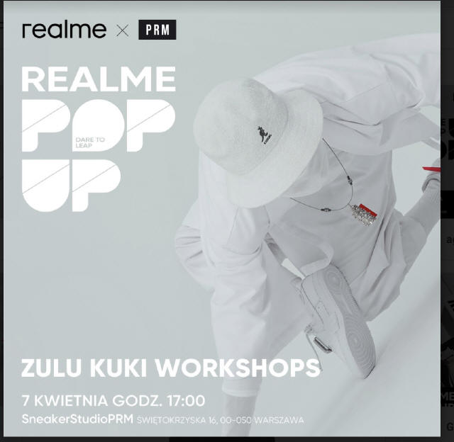 realme - odwiedź wyjątkową strefę POP-UP w Warszawie