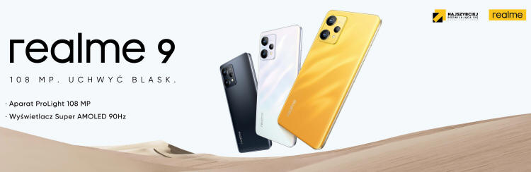 realme 9 4G z aparatem ProLight 108MP i ekranem Super AMOLED 90Hz