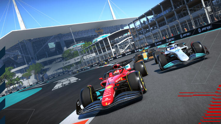 F1 22 od EA SPORTS prezentuje pierwszy przejazd po torze w Miami