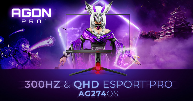 Monitor QHD z odwieaniem 300 Hz od AGON by AOC