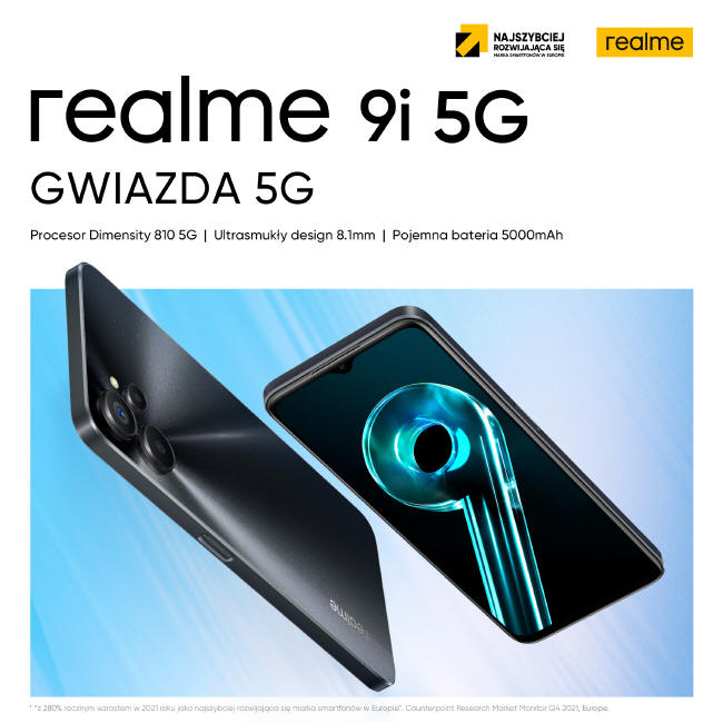 realme 9i 5G – nowy smartfon, ju w Polsce