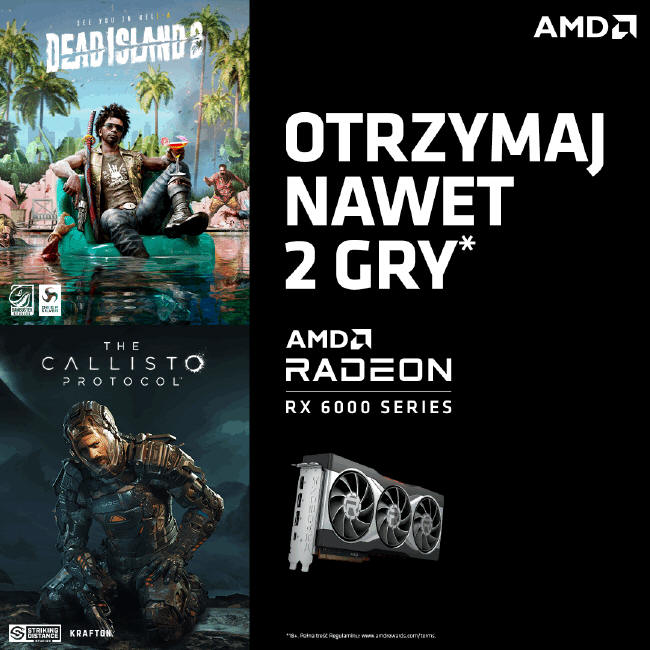 Promocja na sprzt AMD - The Callisto Protocol i Dead Island 2 gratis...
