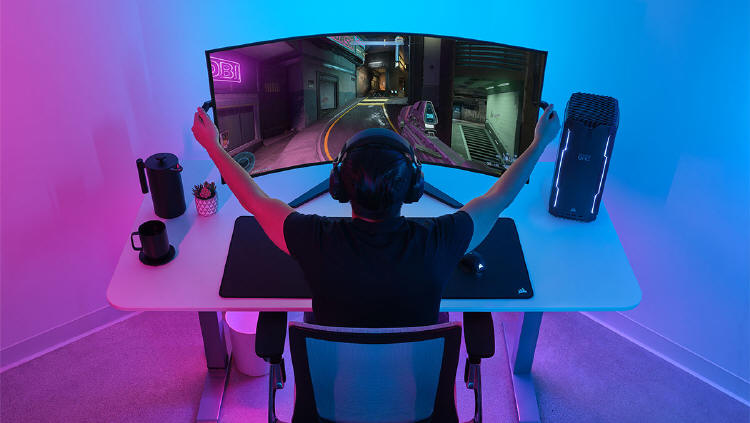 CORSAIR OLED CORSAIR XENEON FLEX 45-cali...