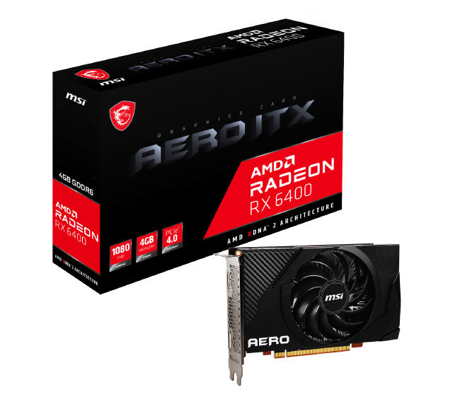 MSI AMD Radeon RX 6400 AERO ITX