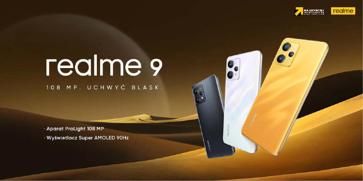 realme 9 4G z aparatem ProLight 108MP i ekranem Super AMOLED 90Hz