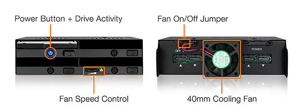 Icy Dock FlexiDOCK MB014SP-B na 4 dyski 2,5’’