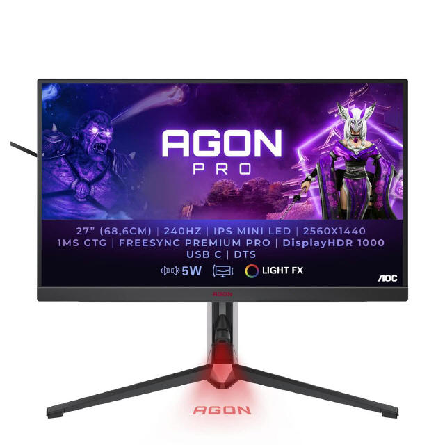 AGON by AOC AG274QZM - monitor z HDR 1000 i odświeżaniem 240 Hz