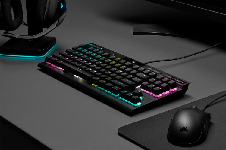 CORSAIR K70 RGB TKL w wersji optyczno-mechanicznej