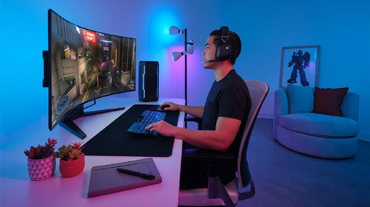 CORSAIR OLED CORSAIR XENEON FLEX 45-cali...