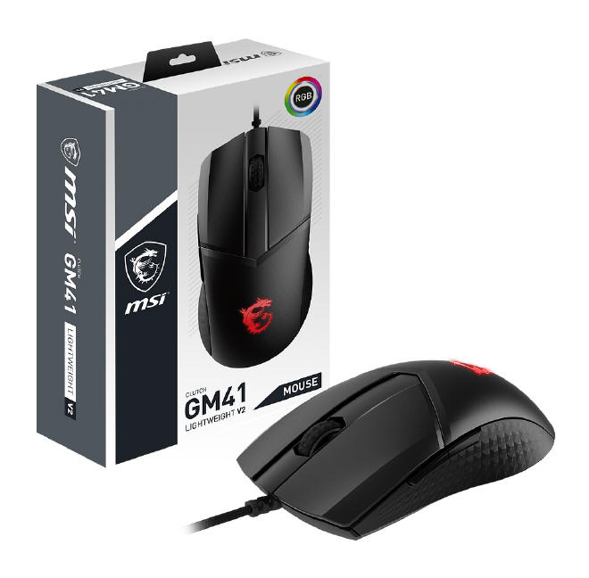 MSI - nowa wersja myszy Clutch GM41 Lightweight