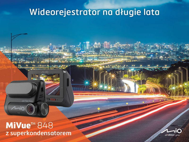 Mio MiVue 848 - wideorejestrator na dugie lata