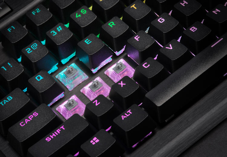 CORSAIR K70 RGB TKL w wersji optyczno-mechanicznej