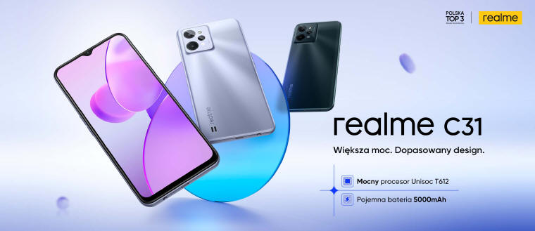 realme prezentuje swoje najnowsze smartfony - C35 i C31