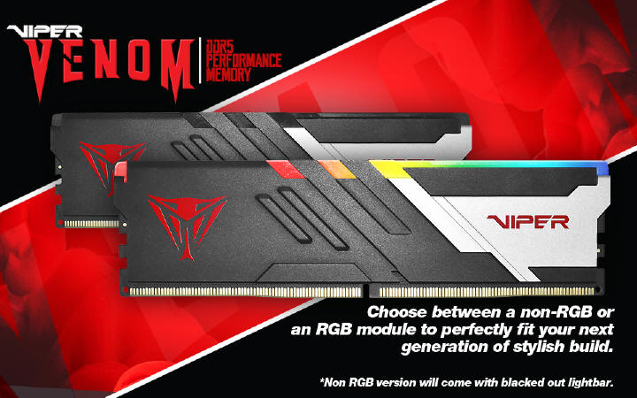 VIPER Gaming zapowiada moduły pamięci VIPER VENOM DDR5