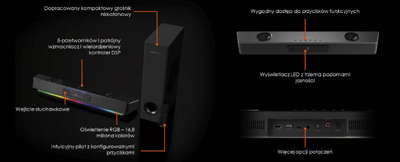 Creative Sound Blaster KATANA V2X - Soundbar z technologią Super X-FI