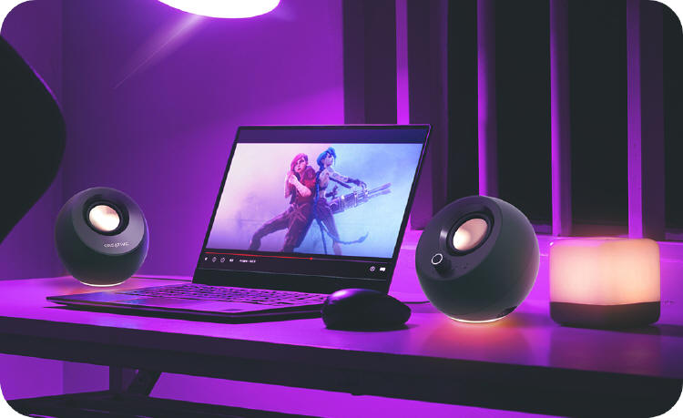 Creative Pebble Pro z Bluetooth 5.3 i konfigurowalnym oświetleniem RGB
