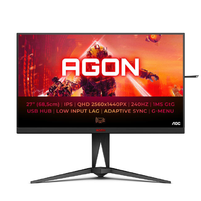 Dwa szybkie monitory Quad HD  od AGON by AOC