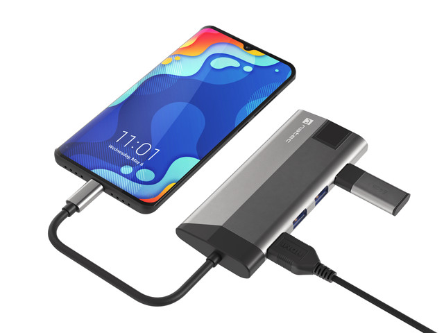 Natec Fowler Plus - wielofunkcyjny adapter USB-C