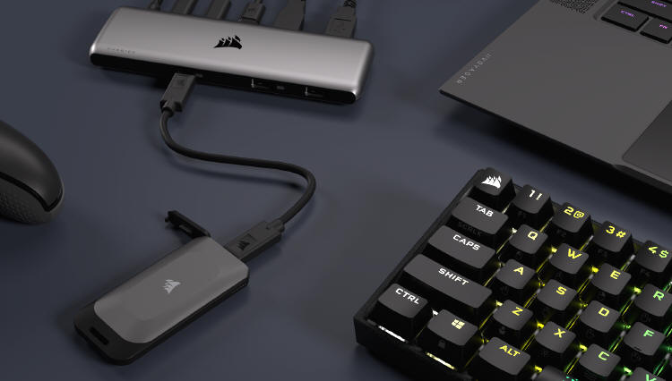 CORSAIR przedstawia przenony dysk SSD USB Type-C EX100U