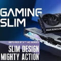 Obrazek MSI prezentuje karty graficzne GeForce RTX z serii GAMING SLIM