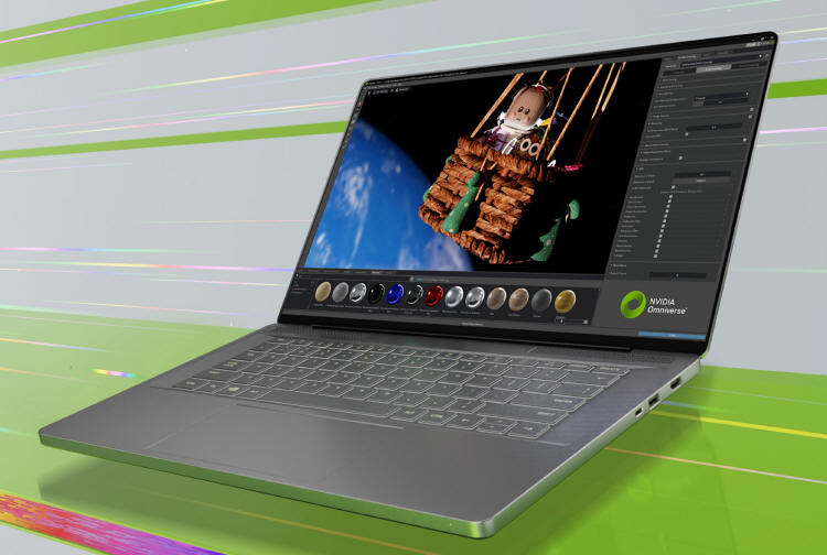 Laptopy NVIDIA Studio z kartami graficznymi GeForce RTX serii 40