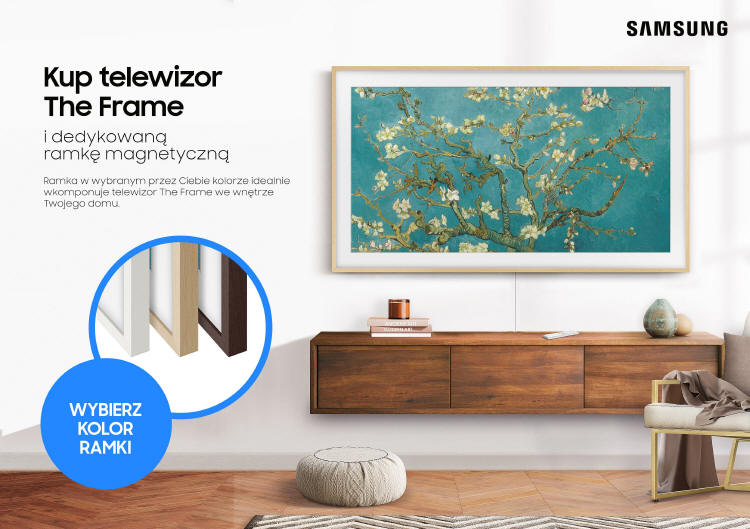Samsung The Frame z wymienną ramką w zestawie