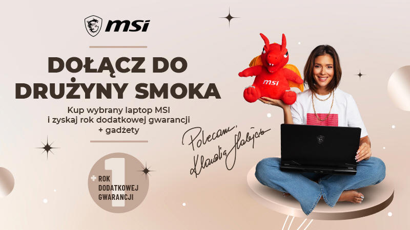 Docz do druyny smoka MSI i przedu gwarancj swojego laptopa