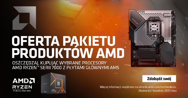 Promocja AMD na sprzęt PC - zniżka na płytę AM5 lub pamięć DDR5