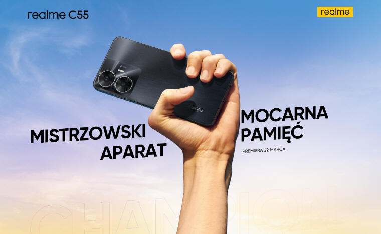 22 marca realme zaprezentuje swj najnowszy smartfon  – model C55