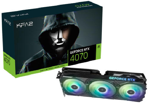 KFA2 GeForce RTX 4070 z serii  Extreme Gamer i 1-Click OC Edition