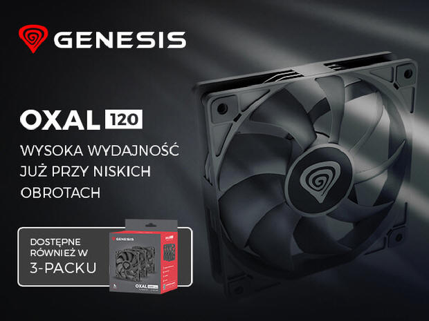 Genesis Oxal 120 – wysoka wydajność już przy niskich obrotach