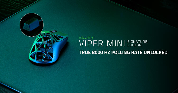 Razer - częstotliwość odpytywania bezprzewodowego 8000 Hz