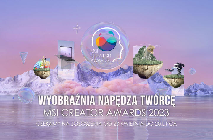 MSI Creator Awards 2023 - konkurs dla twrcw