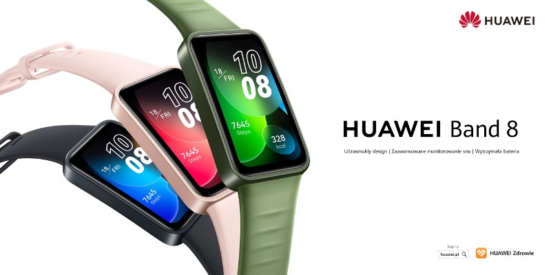 Inteligentna opaska HUAWEI Band 8 debiutuje w Polsce