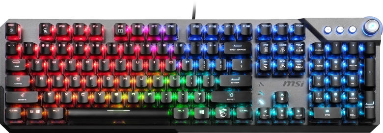 MSI VIGOR GK71 z przełącznikami SONIC BLUE