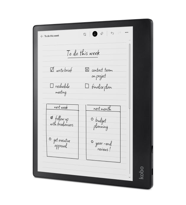 Rakuten Kobo Elipsa 2E - czytnik z możliwością robienia notatek