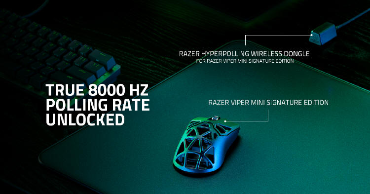 Razer - czstotliwo odpytywania bezprzewodowego 8000 Hz