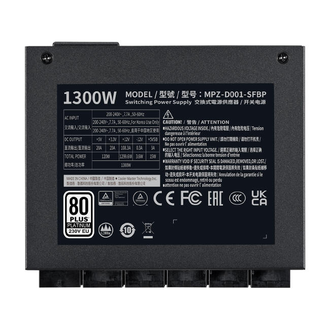 Cooler Master V SFX Platinum 1100 i 1300 - miniaturowe zasilacze ATX 3.0