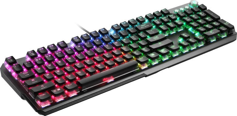 MSI VIGOR GK71 z przełącznikami SONIC BLUE